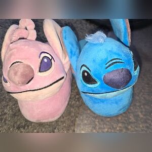 Disney Stitch Plush Women's Slippers - Pink & Blue. SIZE 9/10